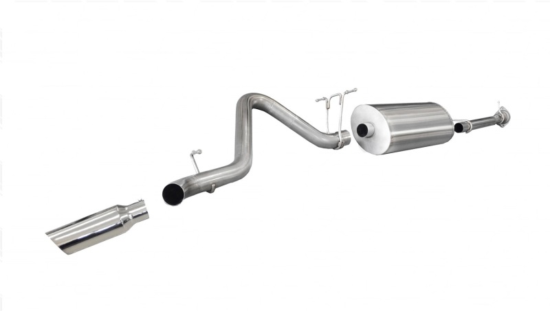 Chevrolet Silverado Performance Exhaust - CORSA Performance - Cat-Back, Single Side Exit - Polished - `11-`12